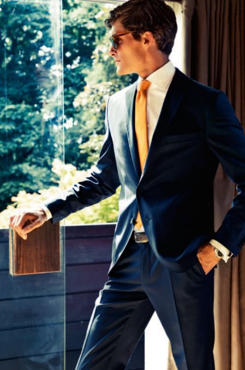 8 Navy Suit And Gold Tie Combos Mens Wedding Style