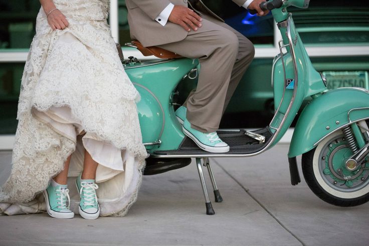 converse on wedding day